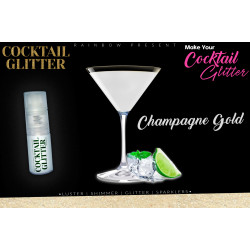 Glitzy Cocktail Glitter and Sparkling Effect | Edible | Champagne Gold